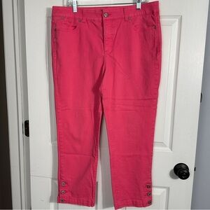 Talbots black label Simply Flattering crops, size 14, pink, spring, summer